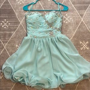 Blue homecoming dress